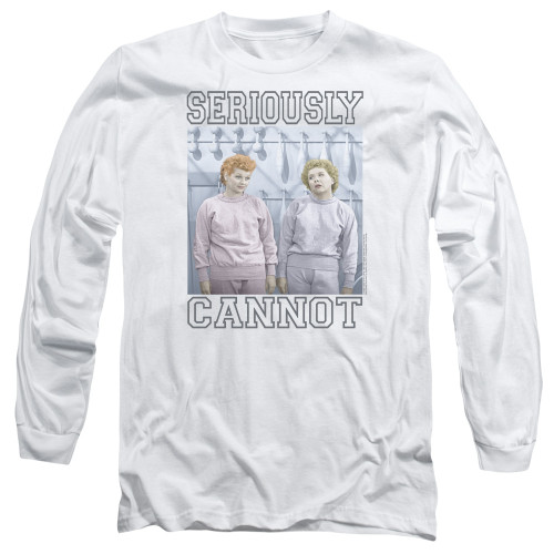 Image for I Love Lucy Long Sleeve T-Shirt - Seriously Cannot