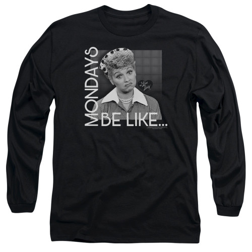 Image for I Love Lucy Long Sleeve T-Shirt - Mondays Be Like