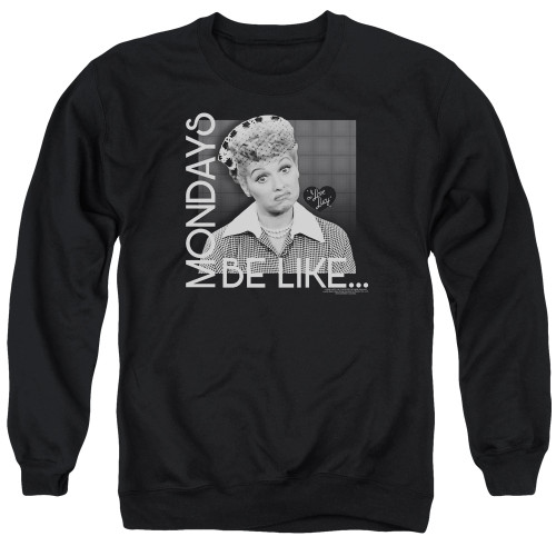 Image for I Love Lucy Crewneck - Mondays Be Like