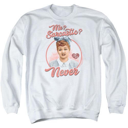 Image for I Love Lucy Crewneck - Sarcastic