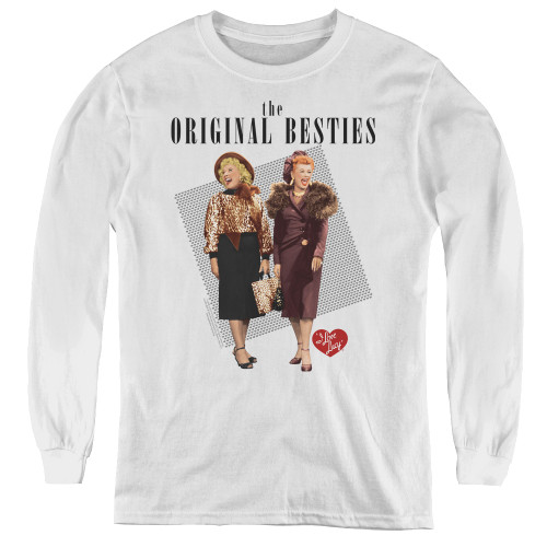 Image for I Love Lucy Youth Long Sleeve T-Shirt - Original Bestie