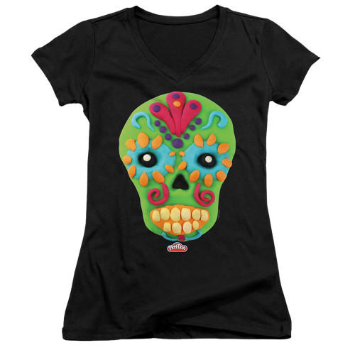 Image for Play Doh Girls V Neck T-Shirt - Sugar Skull