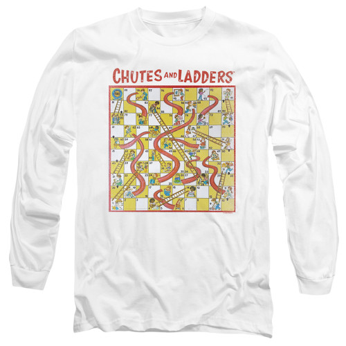 Image for Chutes and Ladders Long Sleeve T-Shirt - 79 Game Board