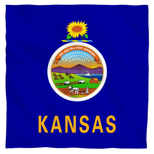 Image for Kansas Flag Face Bandana -