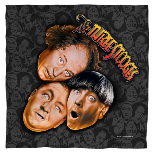 Image for The Three Stooges Face Bandana -Stooges All Over