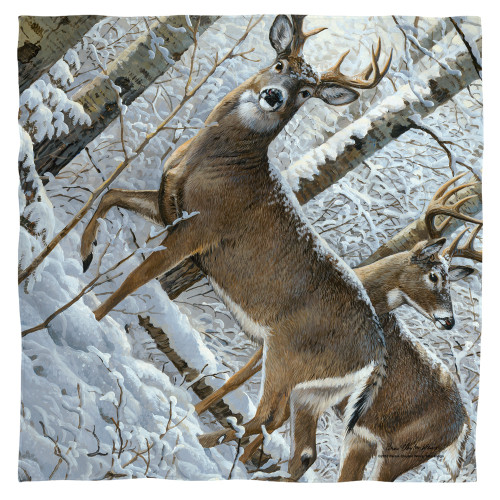 Image for Wild Wings Face Bandana -Snowy Deer
