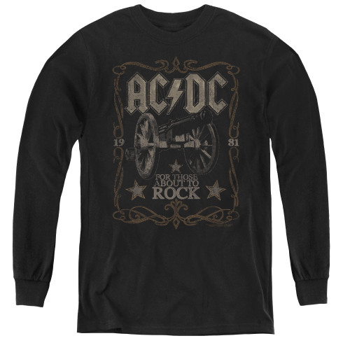 Image for AC/DC Youth Long Sleeve T-Shirt - Rock Label