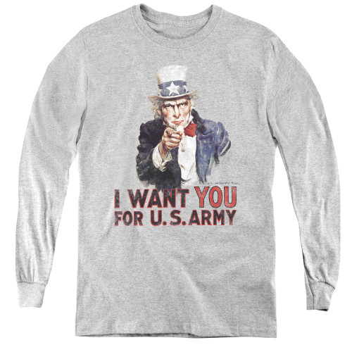 Image for U.S. Army Youth Long Sleeve T-Shirt - I Want You