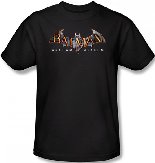 Image Closeup for Batman T-Shirt - Arkham Asylum Logo