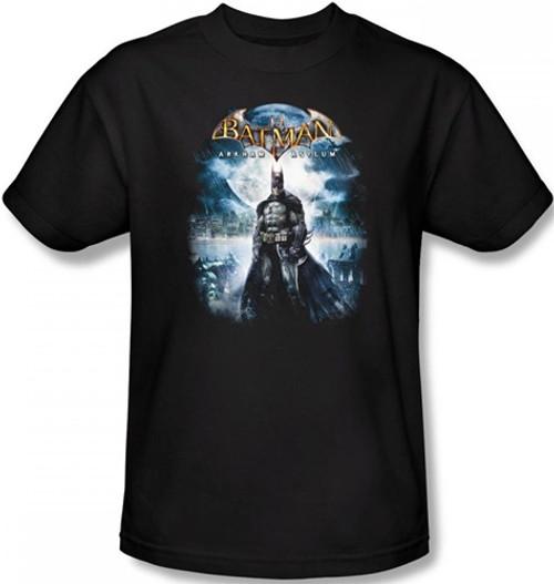 Image Closeup for Batman T-Shirt - Arkham Asylum Game Cover