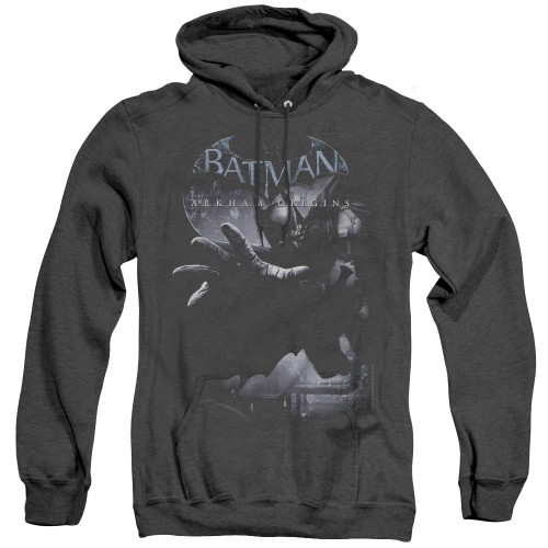 Image for Batman Arkham Origins Heather Hoodie - Out Of The Shadows