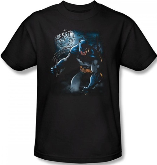 Image Closeup for Batman T-Shirt - Light of the Moon