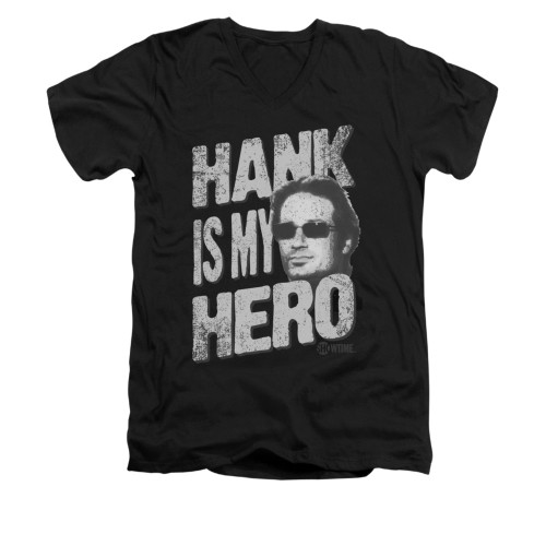 Californication V-Neck T-Shirt - Hank is my Hero