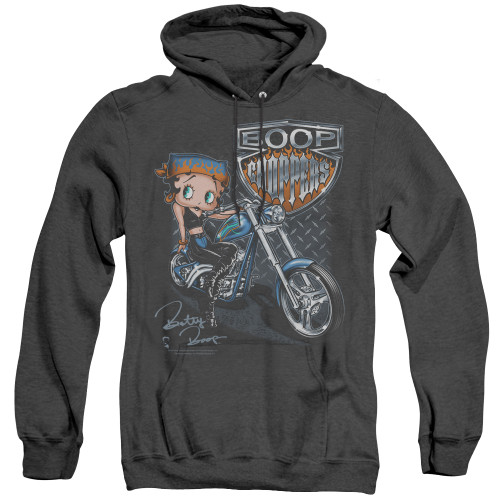 Image for Betty Boop Heather Hoodie - Choppers