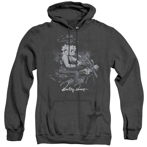 Image for Betty Boop Heather Hoodie - Storm Rider
