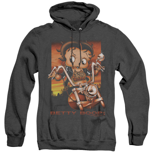 Image for Betty Boop Heather Hoodie - Sunset Rider