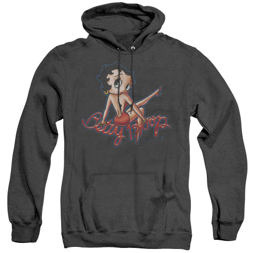 Image for Betty Boop Heather Hoodie - Betty's Back