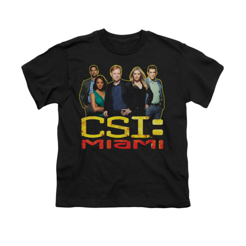 CSI Miami Youth T-Shirt - The Cast in Black
