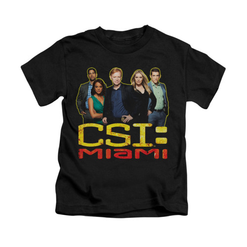 CSI Miami Kids T-Shirt - The Cast in Black