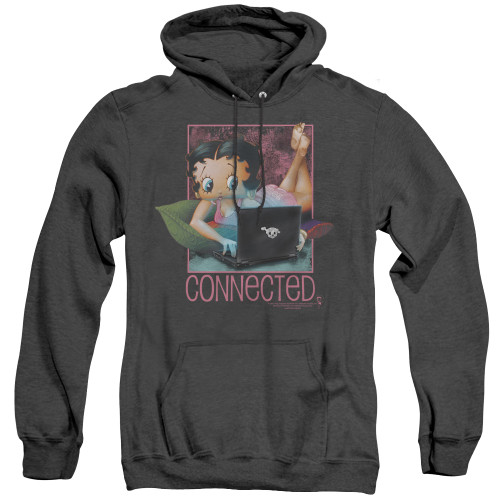 Image for Betty Boop Heather Hoodie - Connected