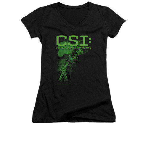 CSI Girls V Neck T-Shirt - Evidence