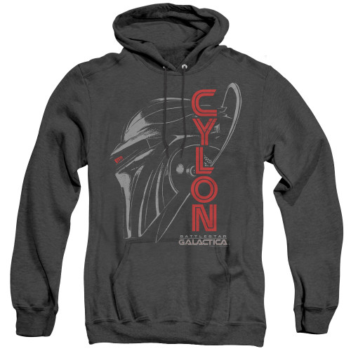 Image for Battlestar Galactica Heather Hoodie - Cylon Face