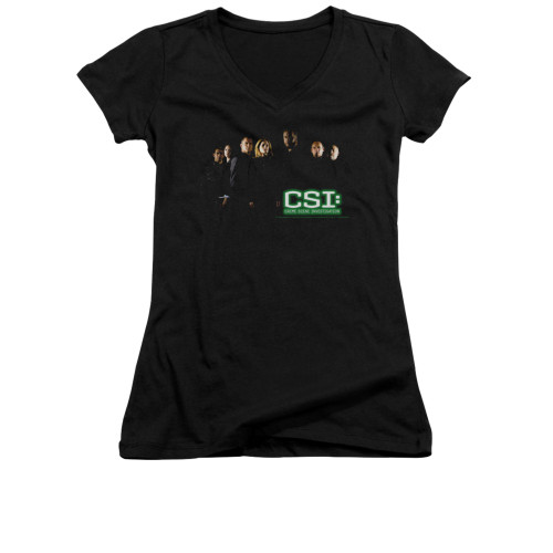 CSI Miami Girls V Neck T-Shirt - Shadow Cast