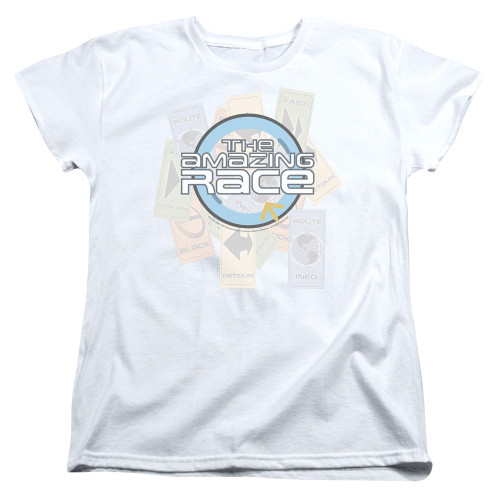 Image for The Amazing Race Woman's T-Shirt - The Race