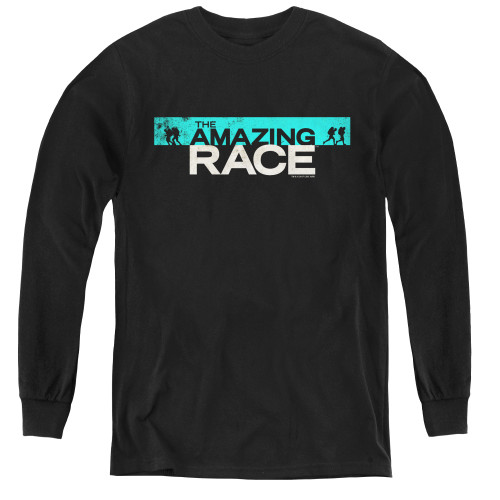 Image for The Amazing Race Youth Long Sleeve T-Shirt - Bar Logo