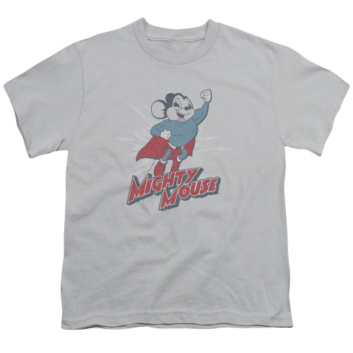 Image for Mighty Mouse Youth T-Shirt - Mighty Blast Off