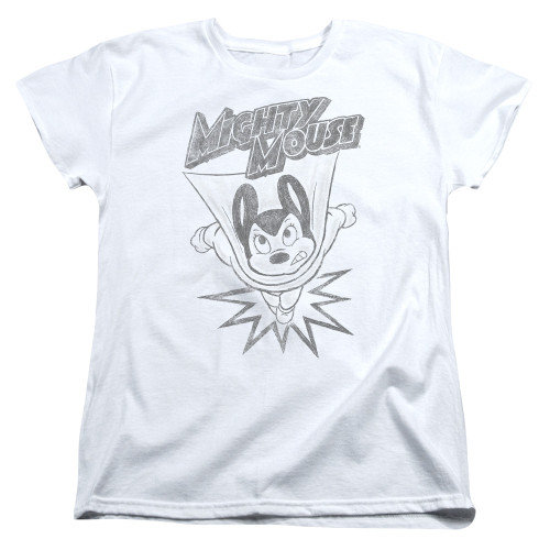 Image for Mighty Mouse Woman's T-Shirt - Bursting Out