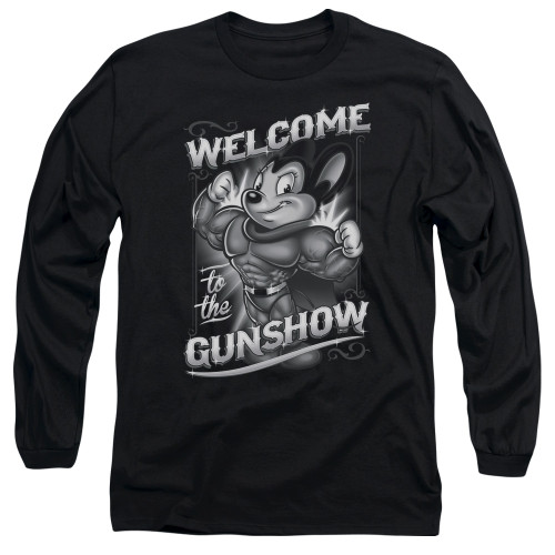 Image for Mighty Mouse Long Sleeve T-Shirt - Mighty Gunshow