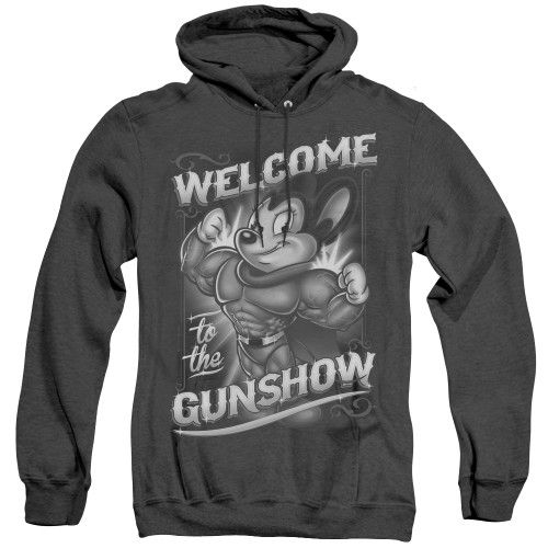 Image for Mighty Mouse Heather Hoodie - Mighty Gunshow