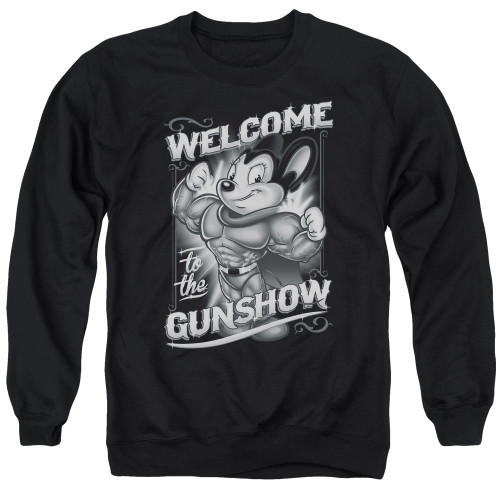 Image for Mighty Mouse Crewneck - Mighty Gunshow