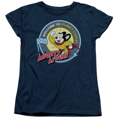 Image for Mighty Mouse Woman's T-Shirt - Planet Cheese