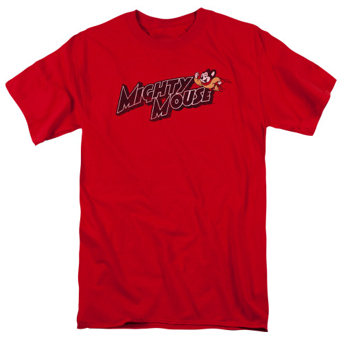 Image for Mighty Mouse T-Shirt - Might Logo 