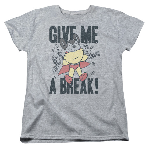 Image for Mighty Mouse Woman's T-Shirt - Give Me A Break