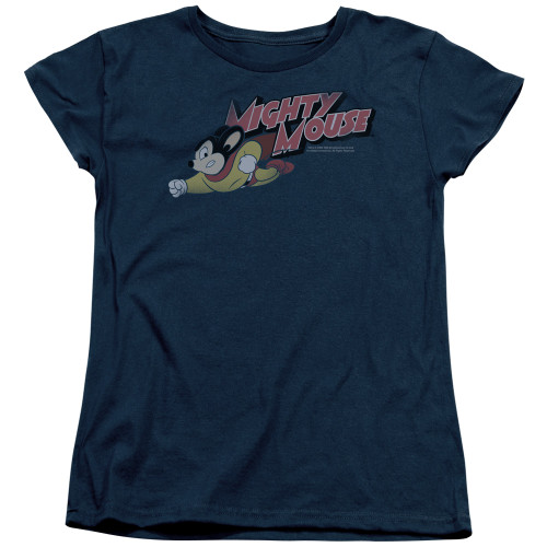 Image for Mighty Mouse Woman's T-Shirt - Mighty Retro