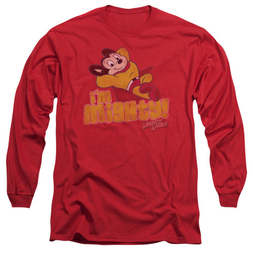 Image for Mighty Mouse Long Sleeve T-Shirt - I'm Mighty