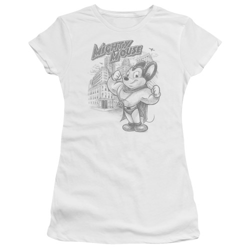 Image for Mighty Mouse Girls T-Shirt - Protect And Serve