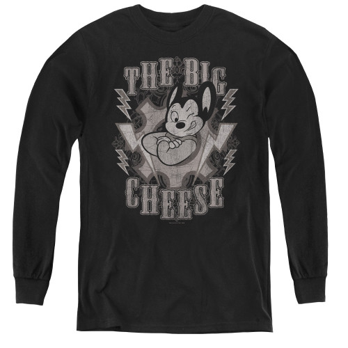 Image for Mighty Mouse Youth Long Sleeve T-Shirt - The Big Cheese