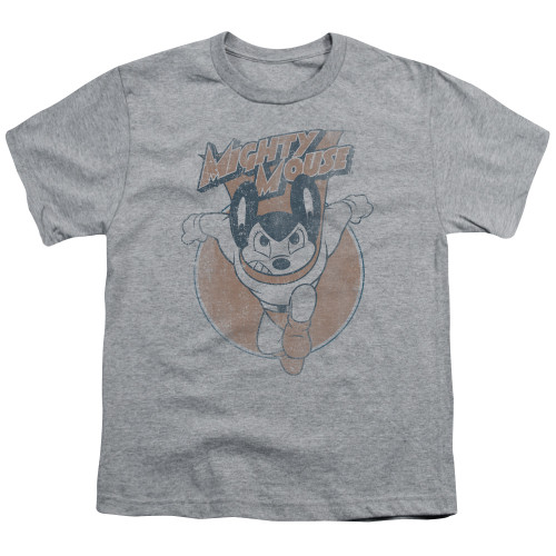 Image for Mighty Mouse Youth T-Shirt - Flying With Purpose