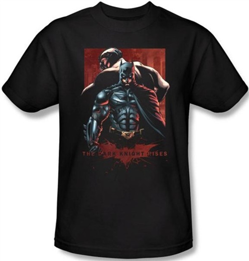 Image Closeup for The Dark Knight Rises T-Shirt - Batman & Bane