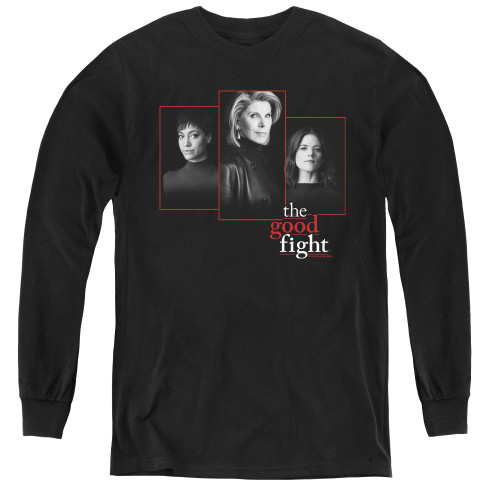 Image for The Good Fight Youth Long Sleeve T-Shirt - The Good Fight Cast