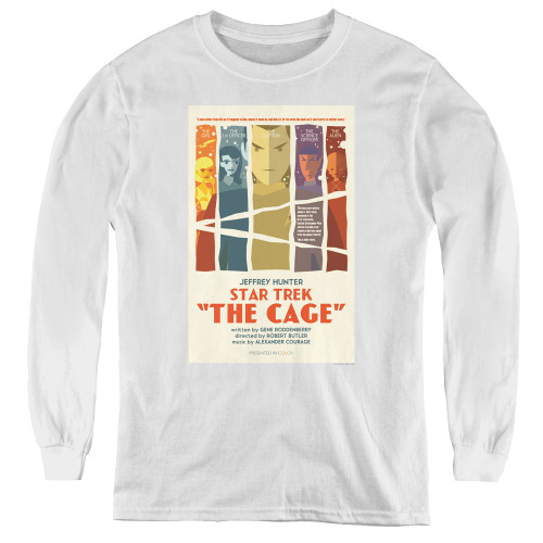 Image for Star Trek the Original Series Youth Long Sleeve T-Shirt - TOS Episode 80 On White