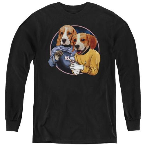 Image for Star Trek the Original Series Youth Long Sleeve T-Shirt - Trek Dogs