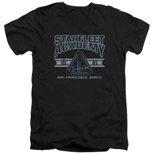 Image for Star Trek the Original Series V-Neck T-Shirt Starfleet Academy Earth