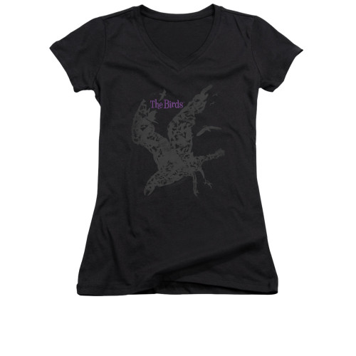 The Birds Girls V Neck T-Shirt - Poster