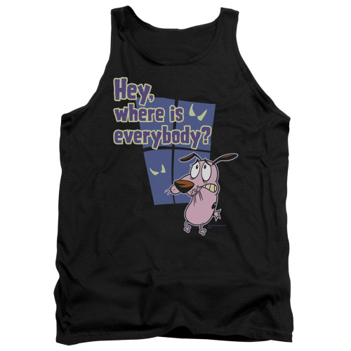Image for Courage the Cowardly Dog Tank Top - Where is Everybody