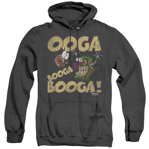 Image for Courage the Cowardly Dog Heather Hoodie - Ooga Booga Booga